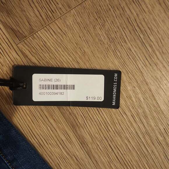 Mia & Moss Distressed Blue Skinny Jeans - Women's Size 27 - Picture 3 of 4